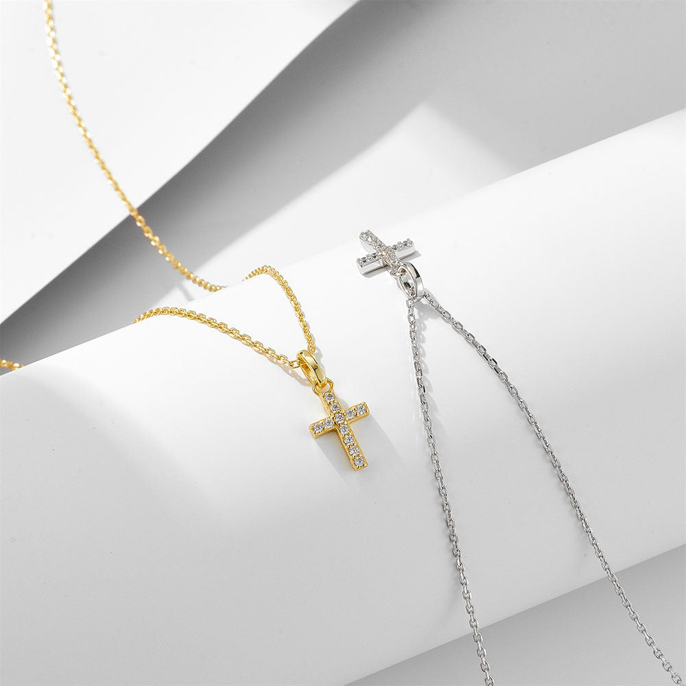 Eternal Cross Zircon Necklace
