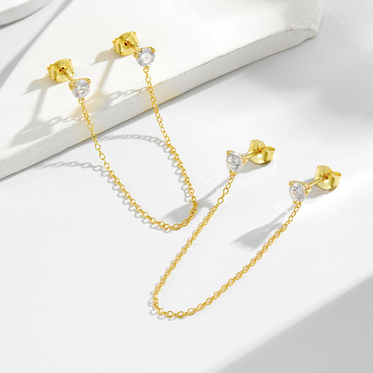 Velvet Muse 18K Gold Vermeil Tassel Earrings (925 Silver)