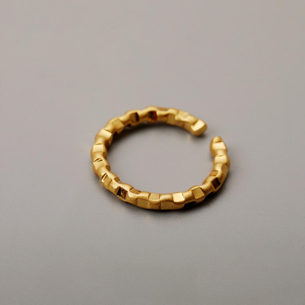 Bamboo & Wheat Ear Adjustable Ring – Niche Light Luxury Original Design