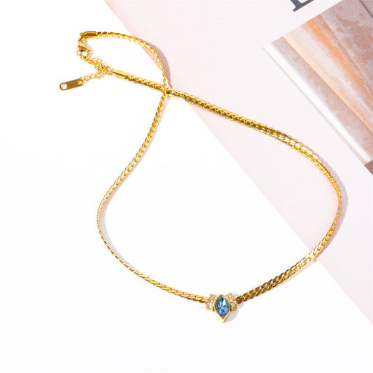 Mystic Serpentine 18K Gold Emerald Necklace