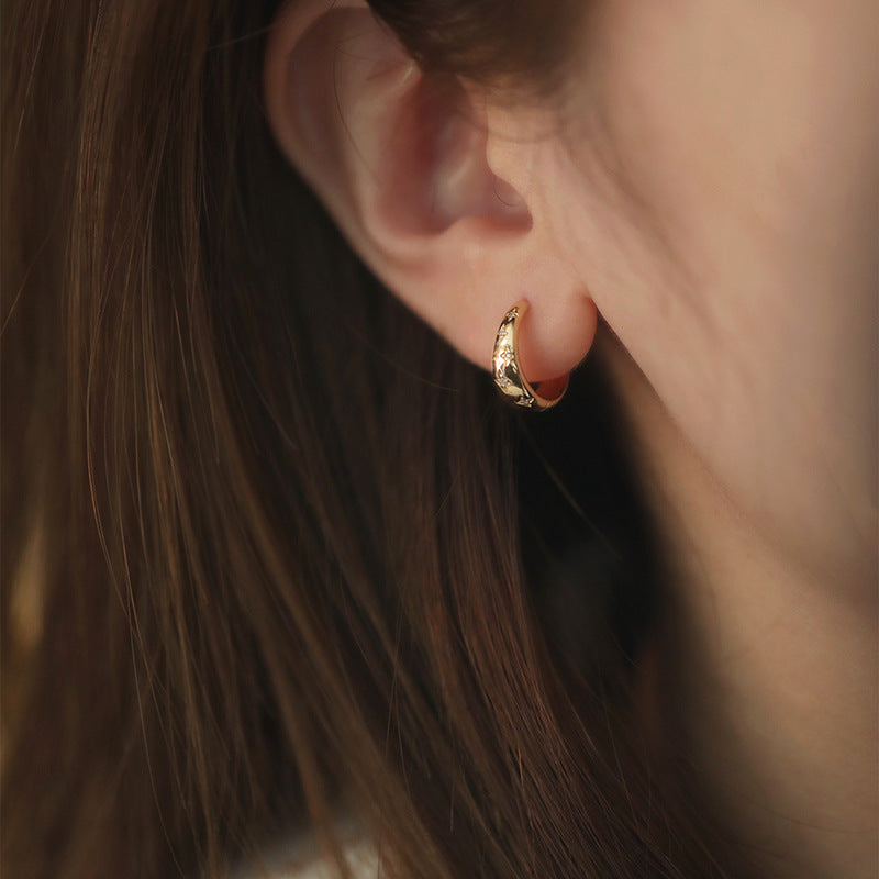 18K Gold Stardust Ear Cuff Earring