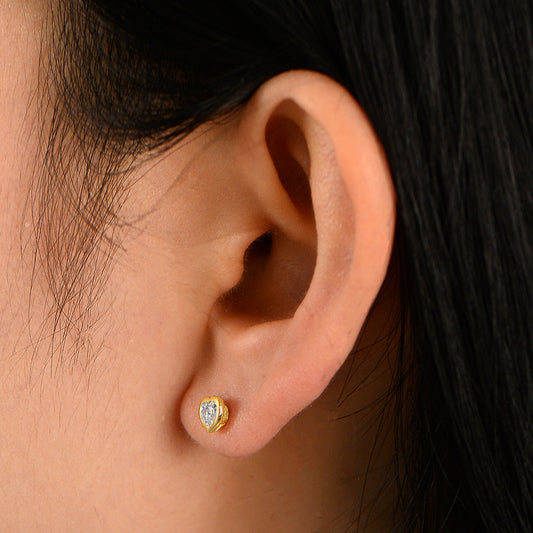 Eternal Heart Stud Earrings