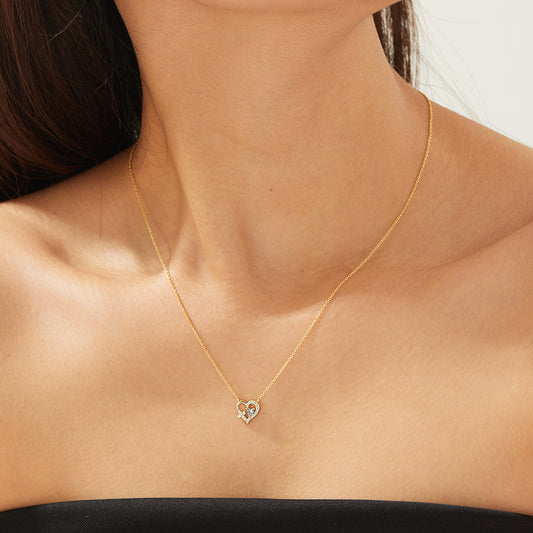 Devotion 18K Gold Vermeil Heart & Cross Necklace
