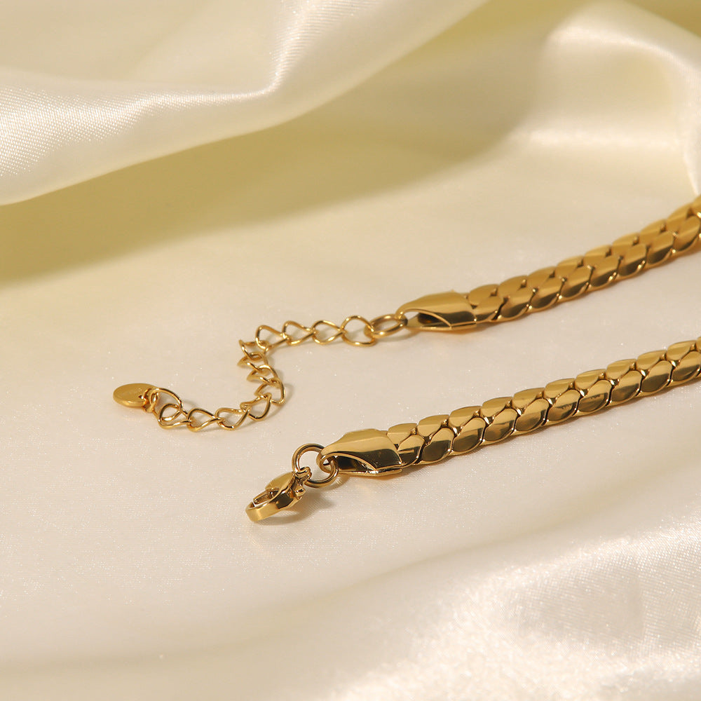 Diamond Braided Chain Necklace