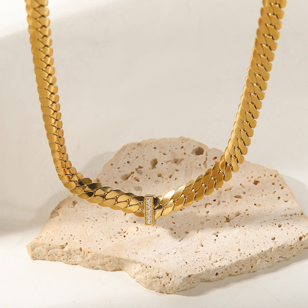 Diamond Braided Chain Necklace