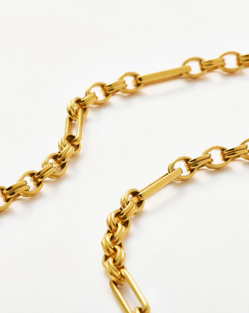 Everyday Chunky Gold Chain Necklace – Seamless Clasp Design