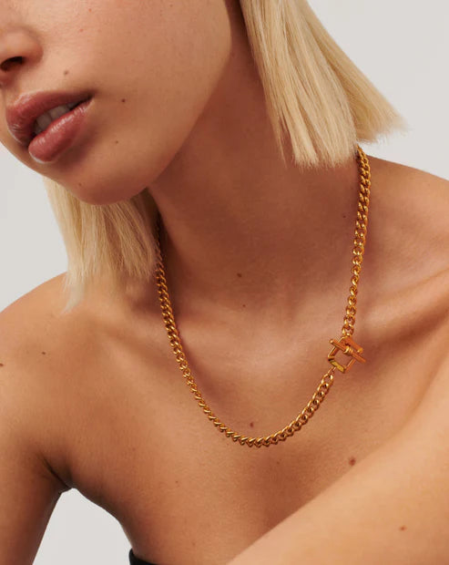 Chunky Gold T-Bar Chain