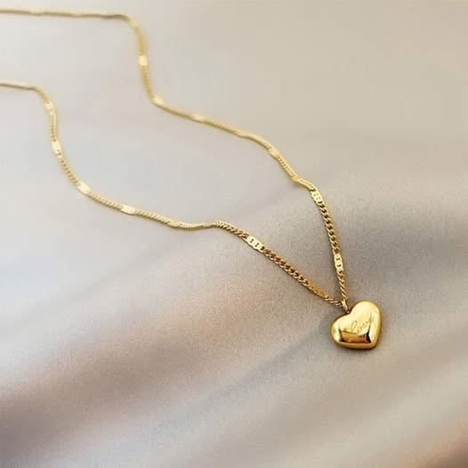 14K Gold Heart Necklace