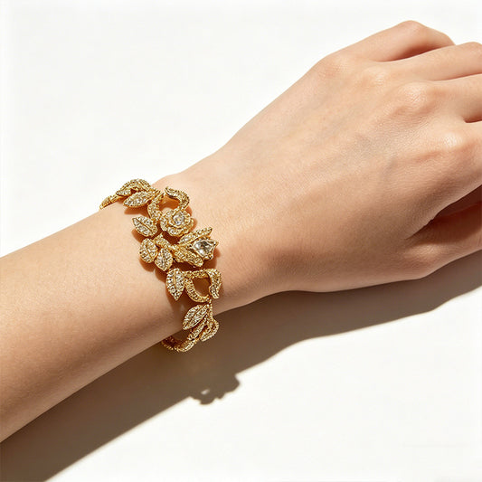 Antique Rose Pavé Bracelet