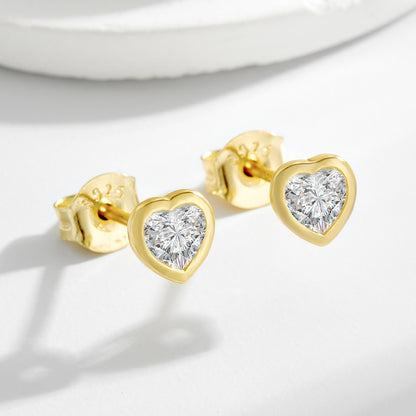 Eternal Heart Stud Earrings