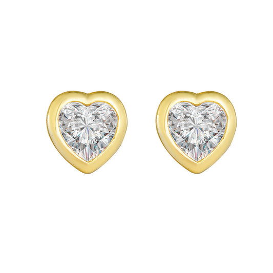 Eternal Heart Stud Earrings