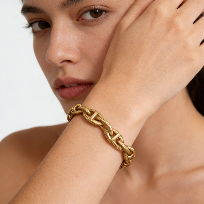 Interwoven Chain Bracelet