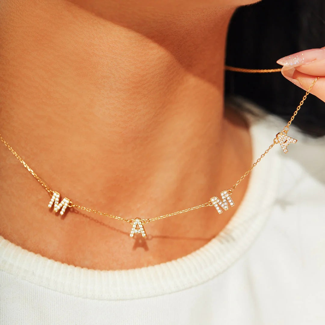 Dainty Mama Cubic Zirconia Necklace