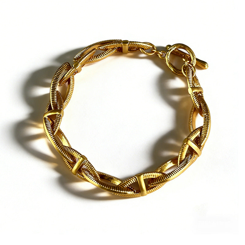 Interwoven Chain Bracelet
