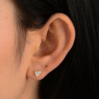 Eternal Heart Stud Earrings