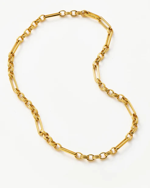 Everyday Chunky Gold Chain Necklace – Seamless Clasp Design