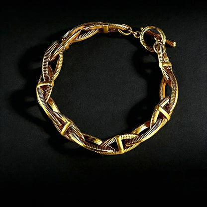 Interwoven Chain Bracelet