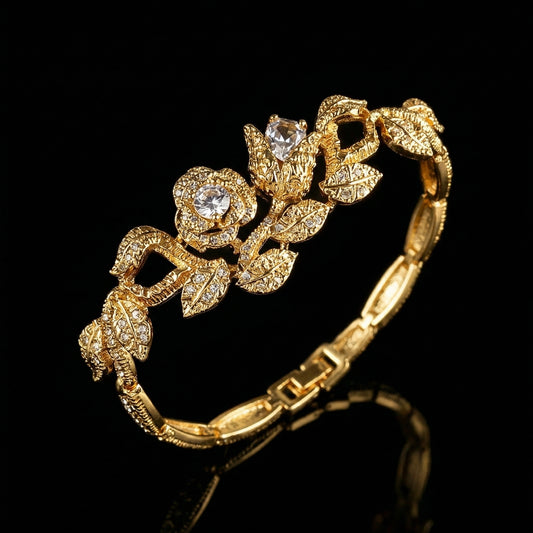 Antique Rose Pavé Bracelet